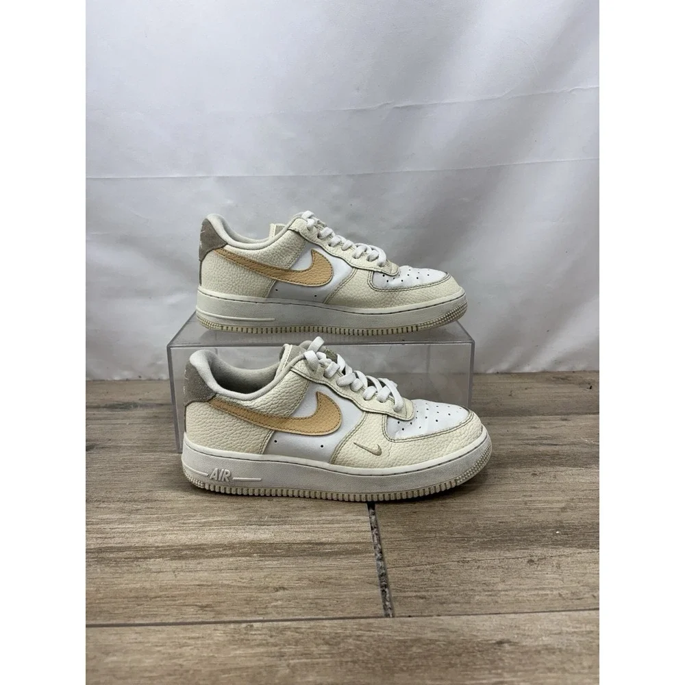 NIKE AIR FORCE 1 LOW 07 COCONUT MILK-SESAME-LIGHT BONE DX8953-100 Woman's 8.5